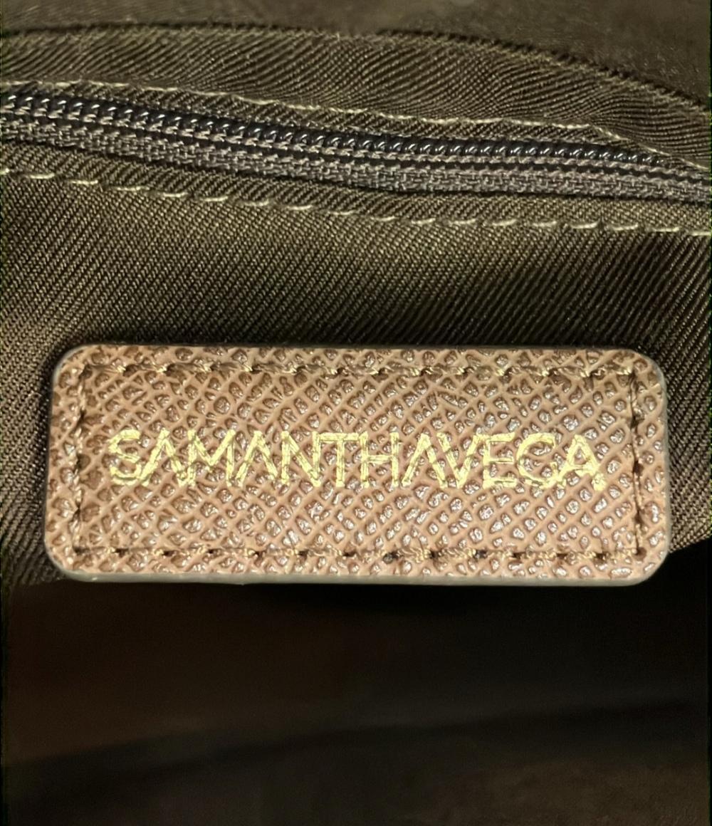 美品 Samantha Vega ハンドバッグ ショルダーバッグ 2WAY 斜め掛け ベルトビジューハンドバッグ レディース サマンサベガ