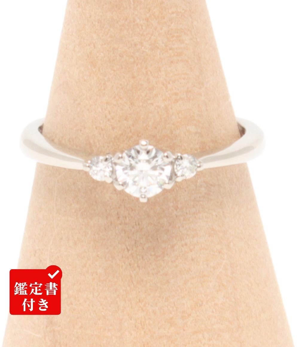 美品 リング 指輪 Pt900 ダイヤ 0.260ct 0.048ct レディース SIZE 11号 
