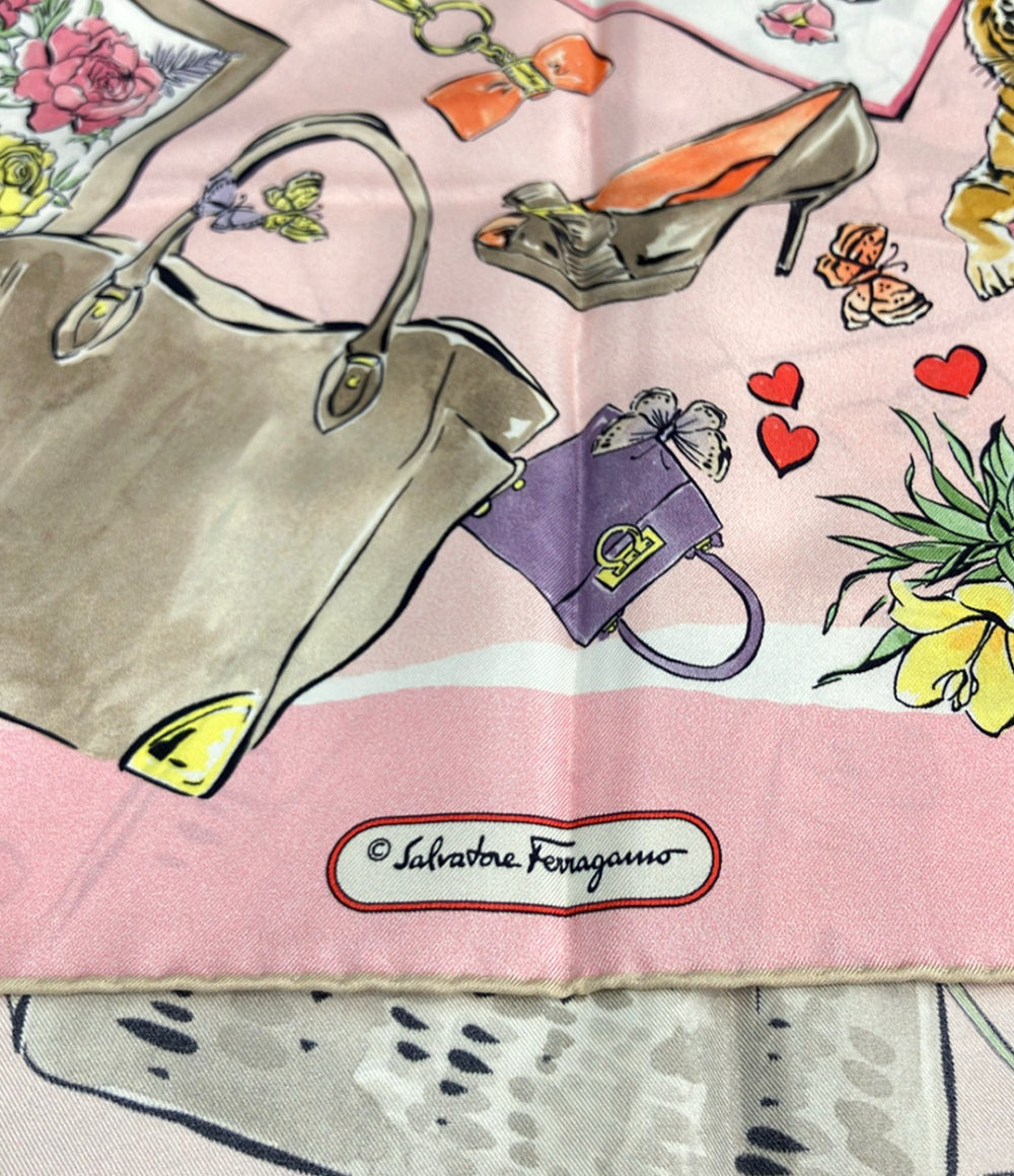 Salvatore Ferragamo スカーフ シルク100% レディース サルヴァトーレフェラガモ