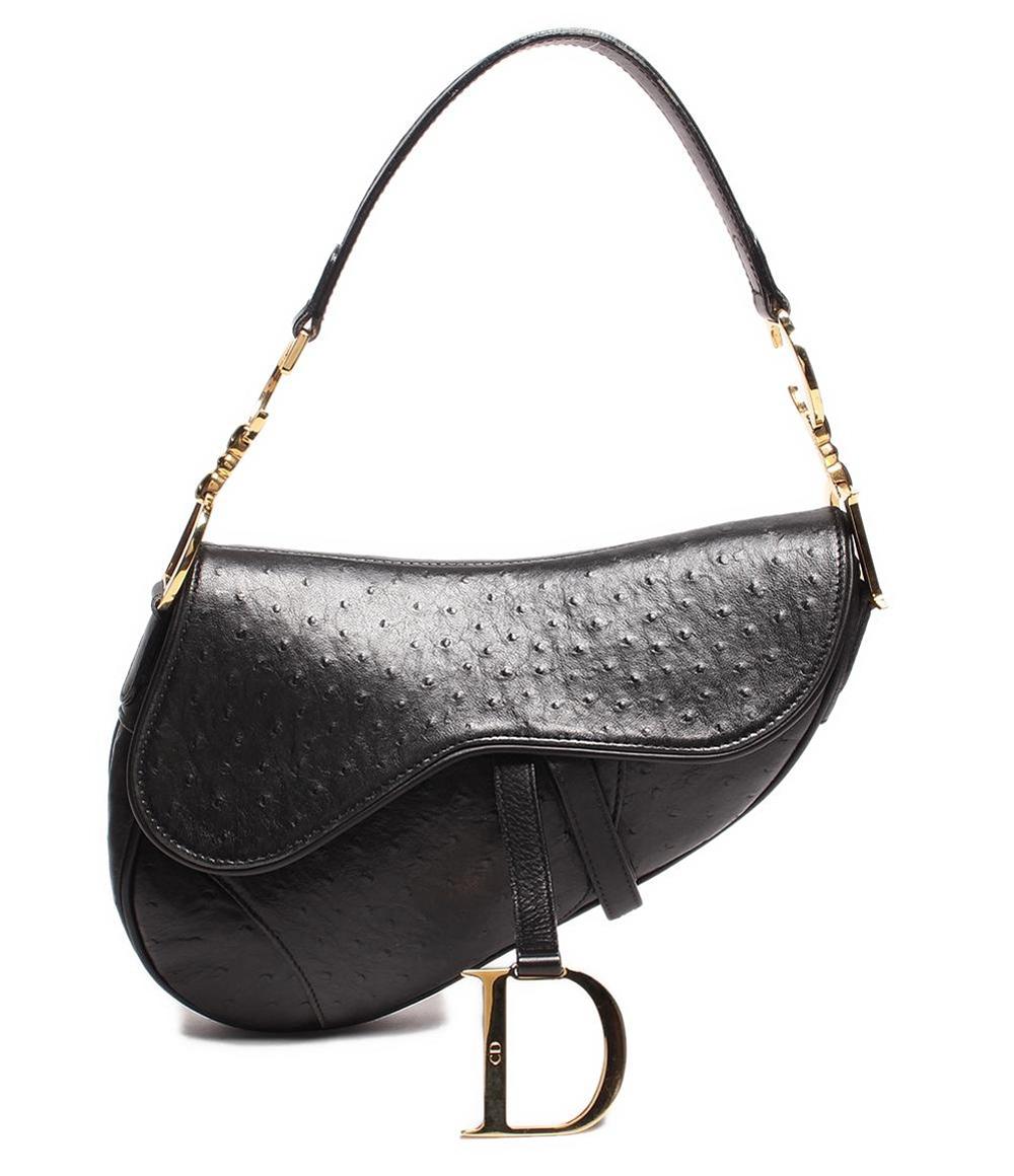 Dior オーストリッチレザー ショルダーバッグ