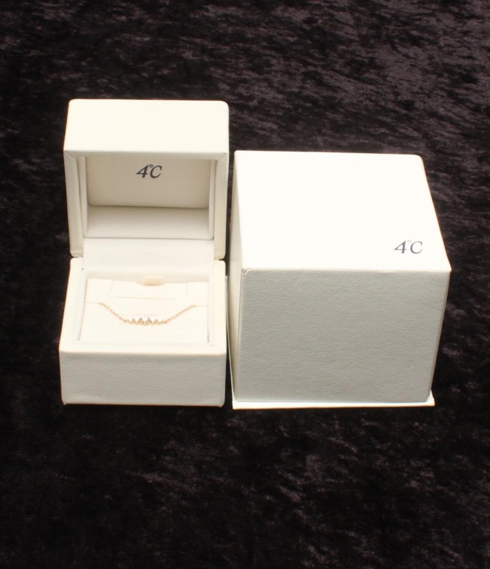 美品 ヨンドシー ブレスレット K10 レディース 4℃