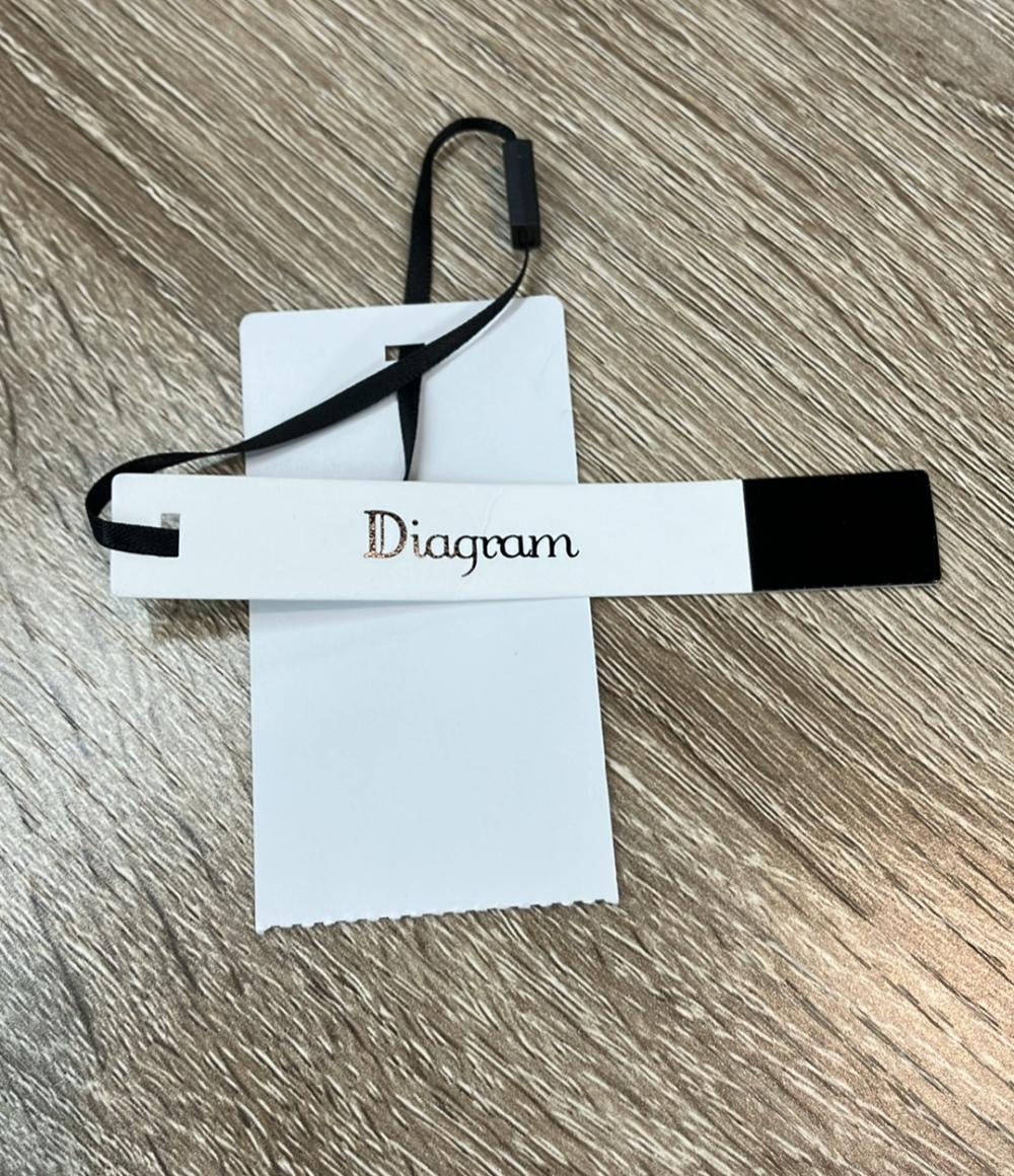 Diagram 長袖ワンピース タグ付き バイカラーストレートニットOP 0325433329-00 レディース SIZE 36 (S) ダイアグラム