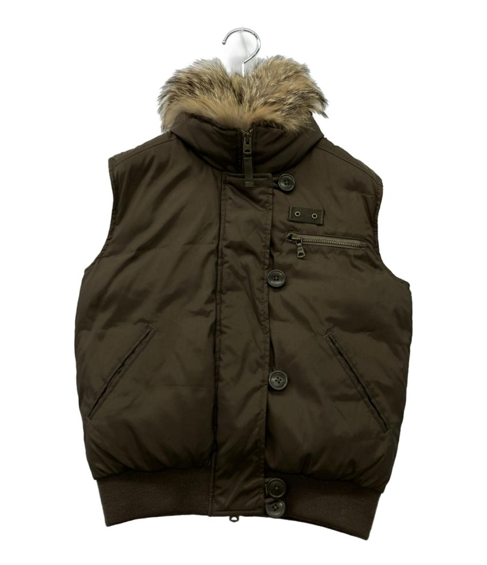 RALPH LAUREN ダウンベスト ファー付き ダブルジップ VRRLLW2360