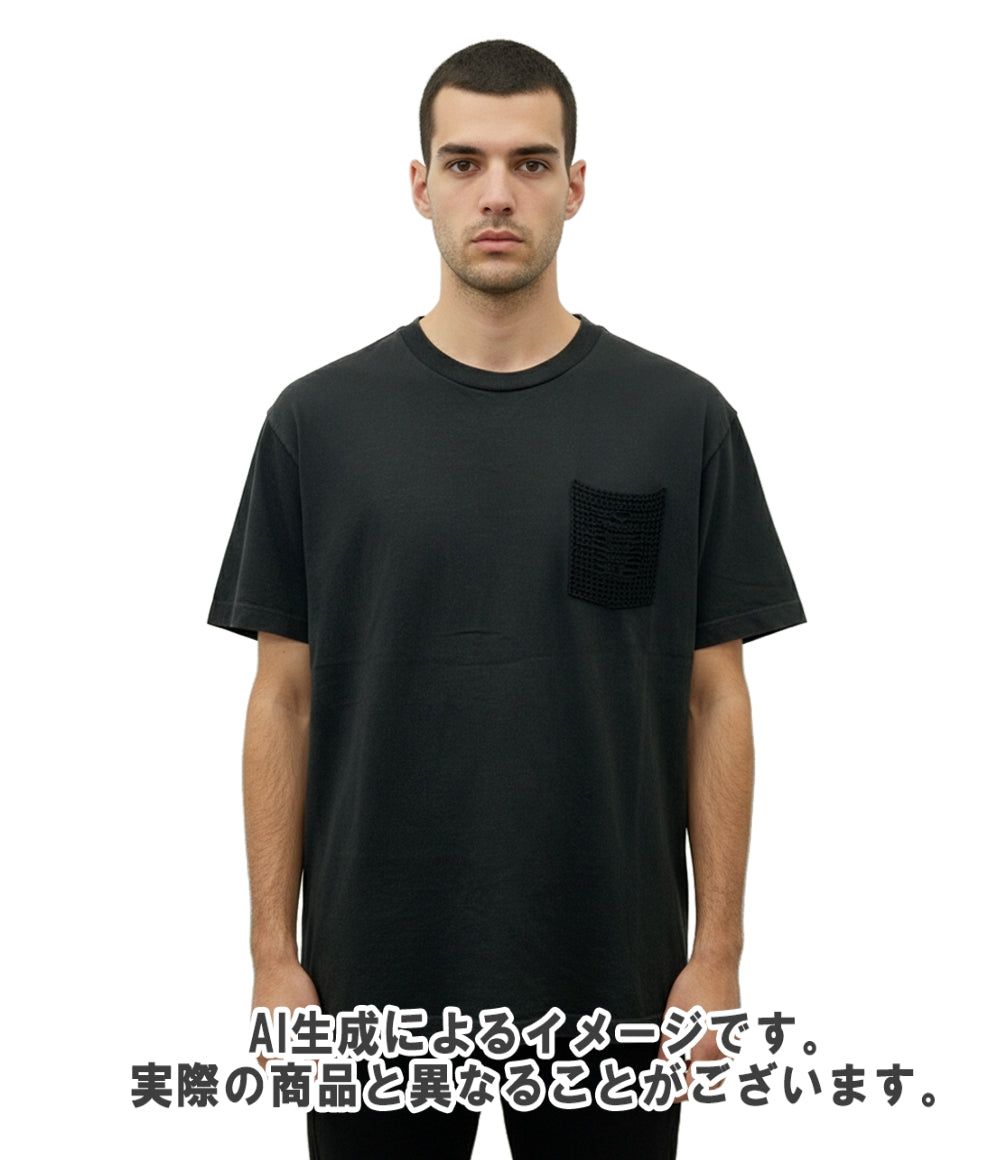LOUIS VUITTON 半袖Tシャツ 22SS ウォッシュド加工 インサイドアウト 編み込みポケット Tシャツ RM222V NPLHNY 10W メンズ SIZE L ルイ・ヴィトン