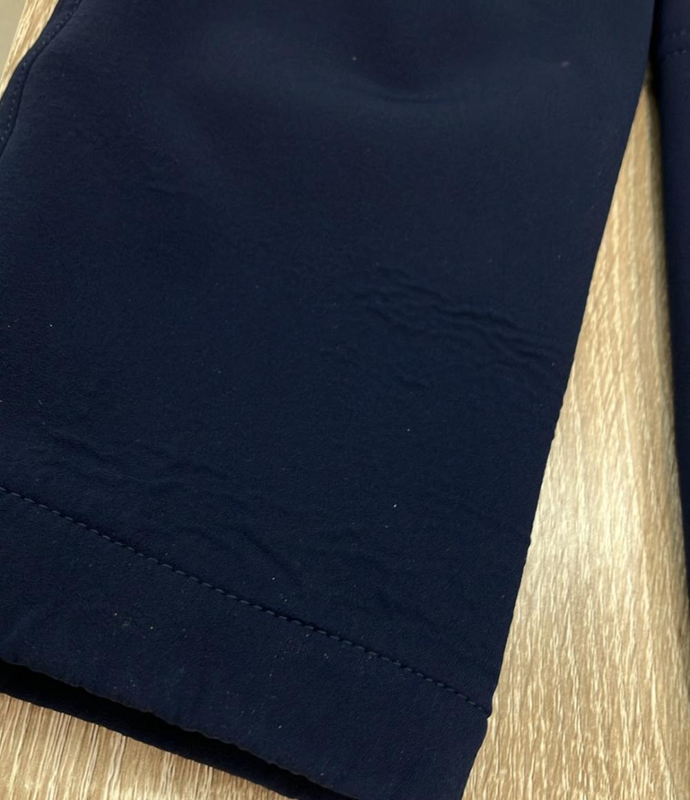 訳あり HERMES ブルゾン フード付き ジップアップ ジャケット L ネイビー メンズ SIZE L エルメス