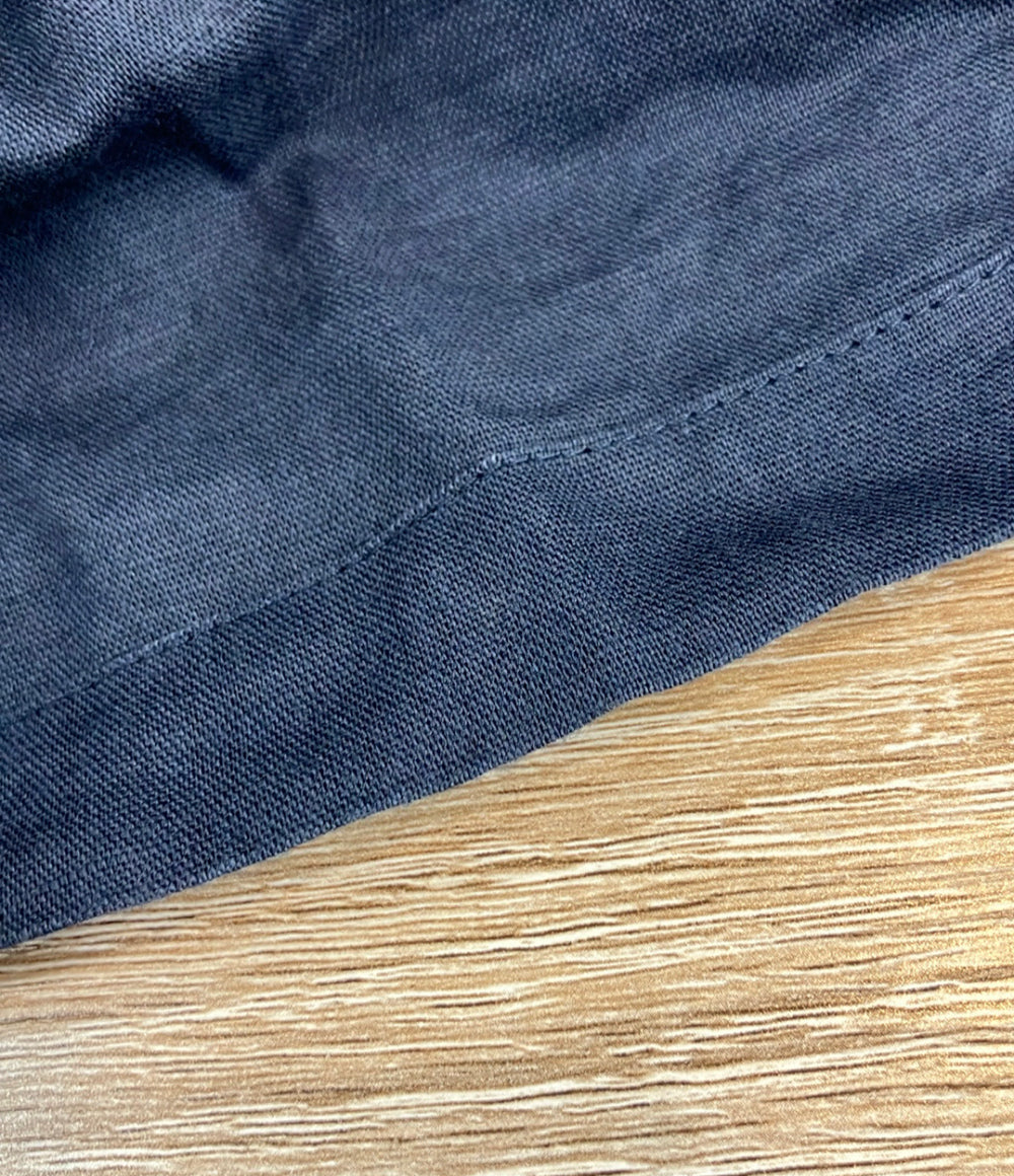 LANVIN en Bleu 半袖シャツ スキッパー リネン コットン 7分袖 LB-6A メンズ SIZE 48 (L) ランバンオンブルー