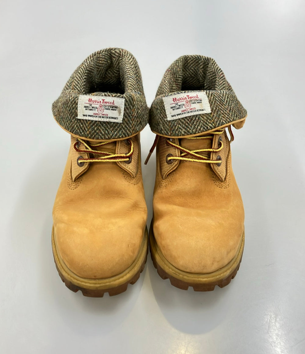 Timberland ロールトップブーツ × ハリスツイード ヘリンボーン柄 メンズ SIZE 9 W ティンバーランド
