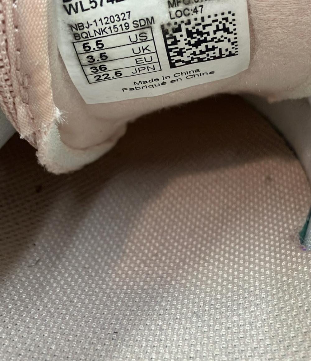 NEW BALANCE ローカット厚底スニーカー WL574ZAC レディース SIZE 22.5 (S) ニューバランス