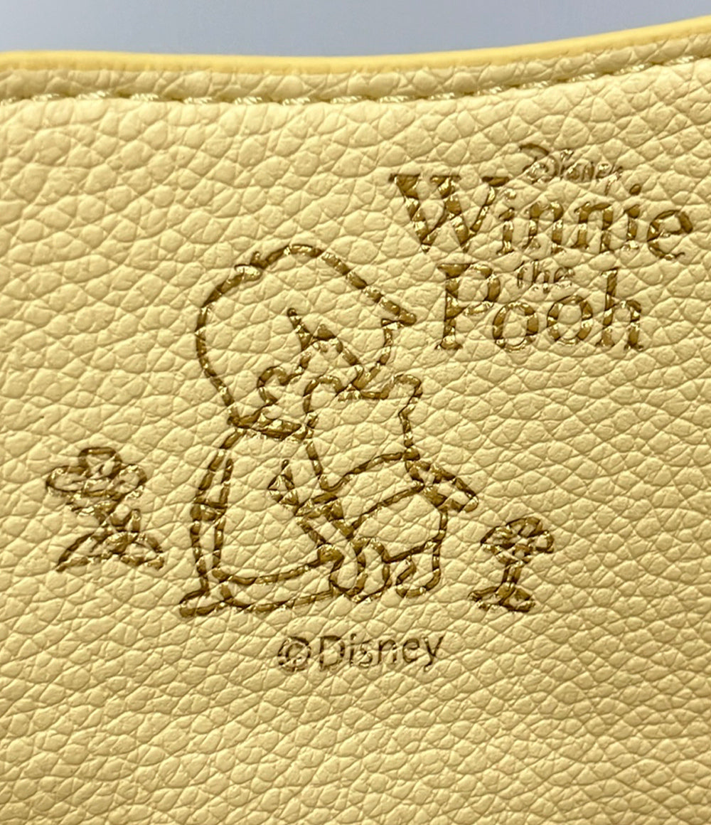 美品 Samantha Thavasa Disney ショルダーバッグ 2WAY 肩掛け 斜め掛け レザー くまのプーさん レディース サマンサタバサ ディズニー