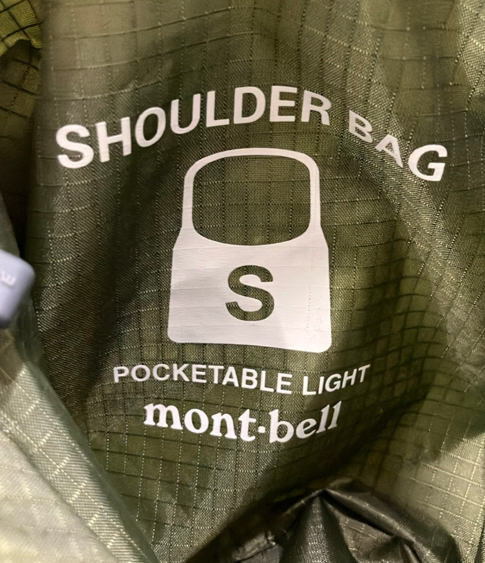 美品 mont-bell ショルダーバッグ ポケッタブル ライト S 斜め掛け ユニセックス モンベル