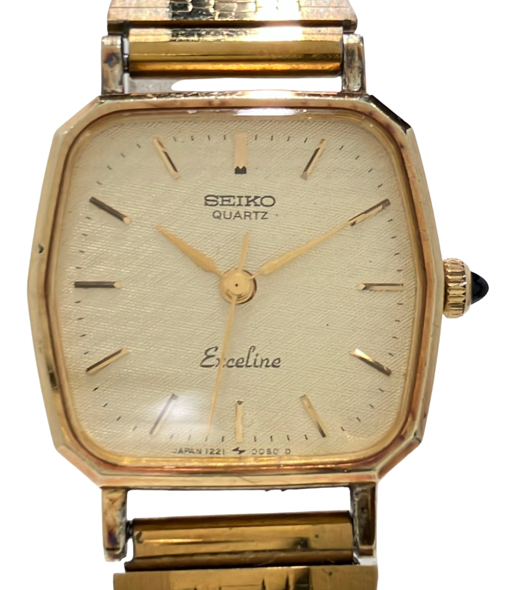 SEIKO 腕時計 エクセリーヌ クオーツ ゴールド 1221-5010 レディース