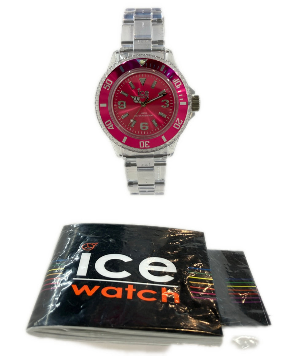 美品 ice watch 腕時計 クオーツ ピンク メンズ アイスウォッチ