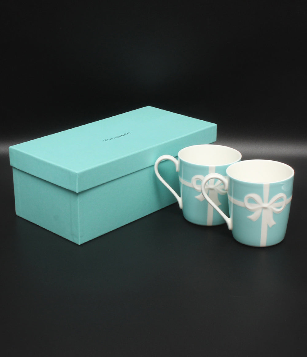 美品 Tiffany & Co. マグカップ 2点セット ペア ブルーボックス