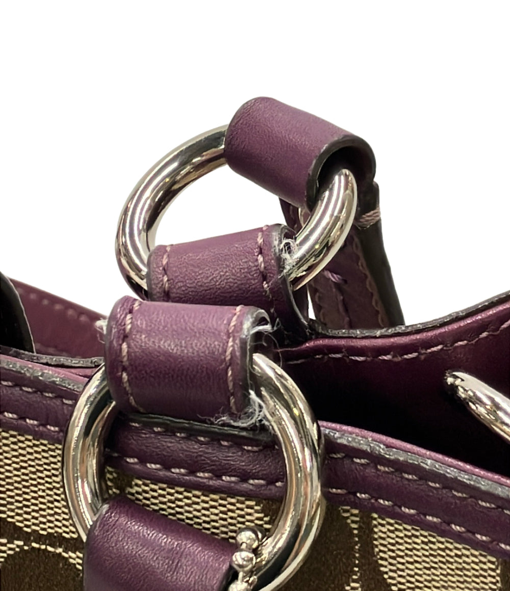 COACH 2way トートバッグ ショルダーバッグ 斜め掛け シグネチャー F17402 レディース コーチ