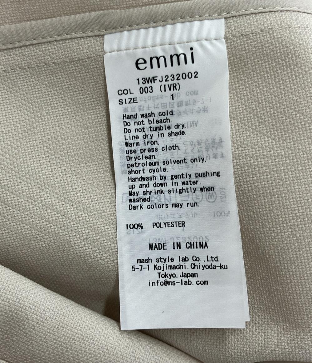 美品 エミ 半袖ジャケット ハーフスリーブジップアップジャケット 13WFJ232002 レディース SIZE 1 (S) emmi