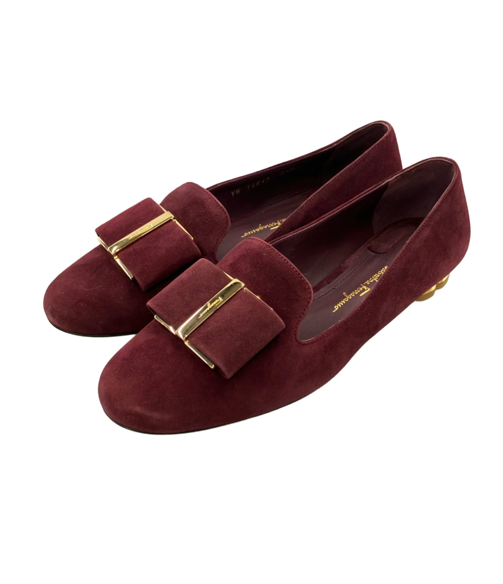 Salvatore Ferragamo パンプス スエード サルノ レディース SIZE 5 1/2