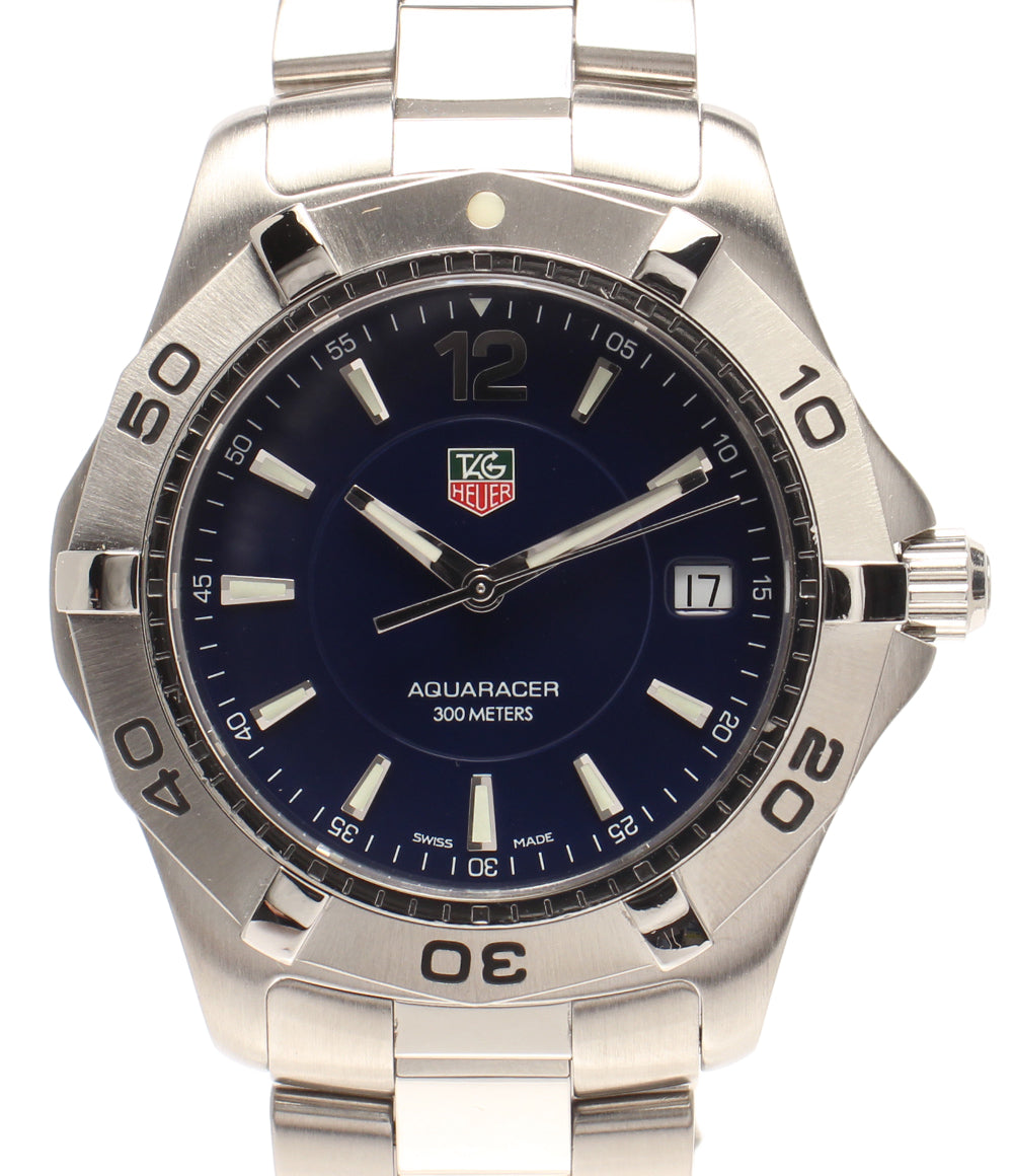 タグホイヤー 腕時計 アクアレーサー WAF1113 クオーツ ネイビー メンズ TAG HEUER TAG HEUER 腕時計 アクアレーサー クオーツ ネイビー WAF1113 メンズ
