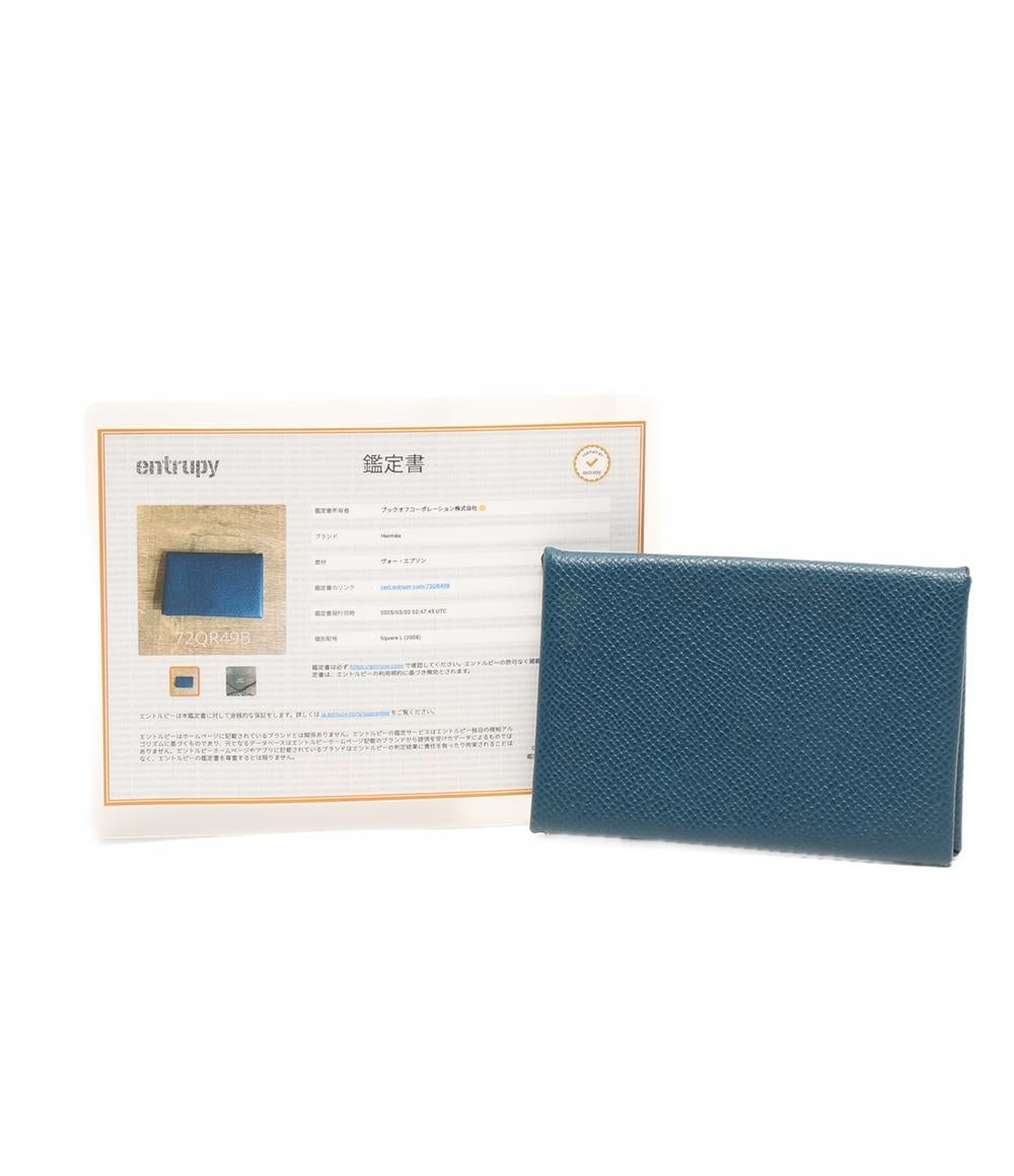 エルメス カードケース □L刻印 カルヴィ ユニセックス HERMES