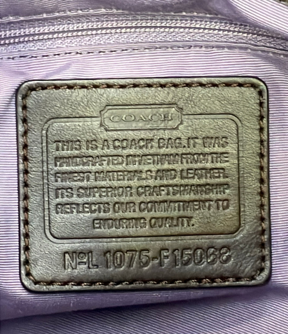 美品 COACH ショルダーバッグ 斜め掛け シグネチャー F15068 レディース コーチ