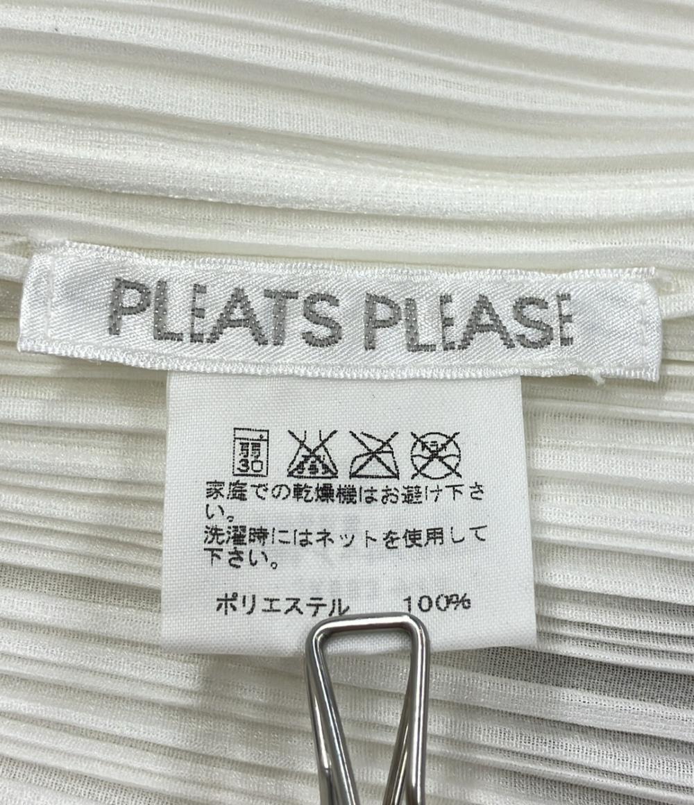 美品 プリーツプリーズ ノースリーブトップス PLEATS PLEASE PP71-JK683 エクステンションマーク レディース SIZE F (M) PLEATS PLEASE