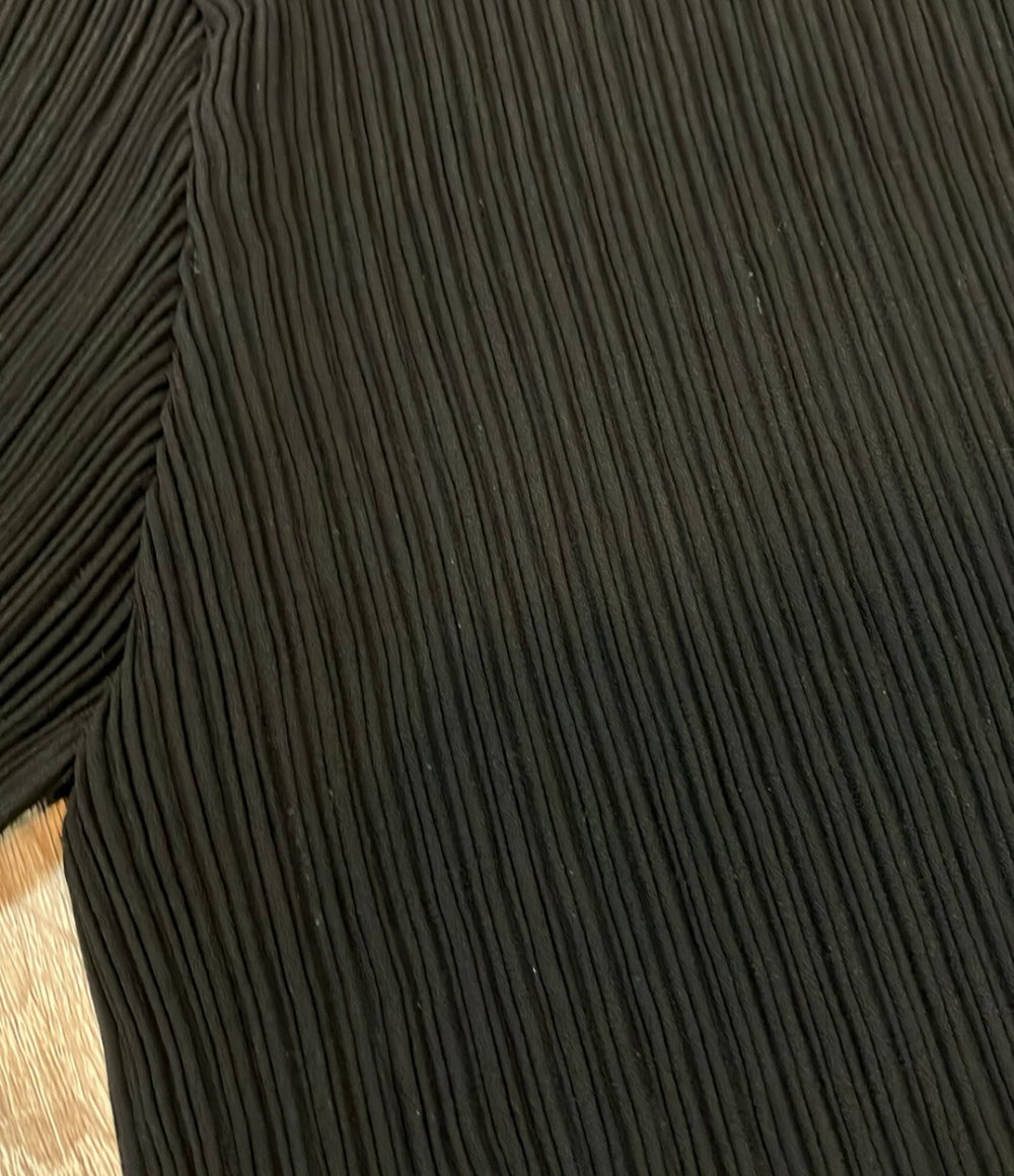 ISSEY MIYAKE 半袖シャツ ブラウス HATCHING PLEATS IM61FJ647 レディース SIZE 2 (M) イッセイミヤケ