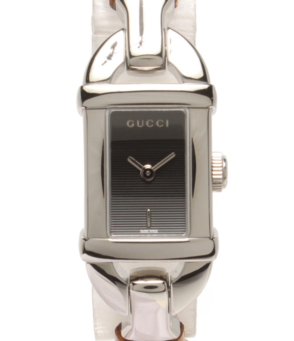 美品 GUCCI 腕時計 バンブー クオーツ ブラック系 8600L 美品 GUCCI 腕時計 バンブー クオーツ ブラック系 8600L