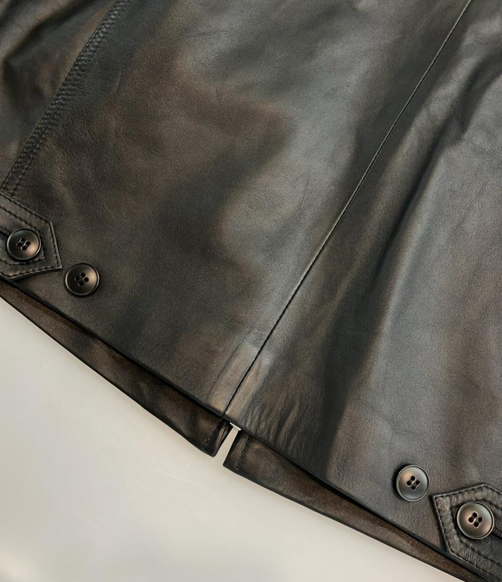 美品 アニエスベー レザージャケット レディース SIZE 38 (S) agnes b.