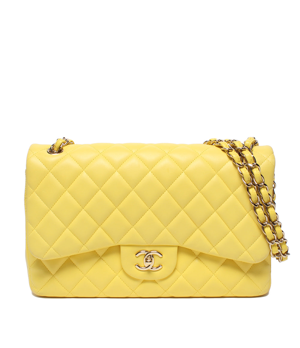 CHANEL チェーンショルダーバッグ ゴールド金具 ダブルチェーン ダブル