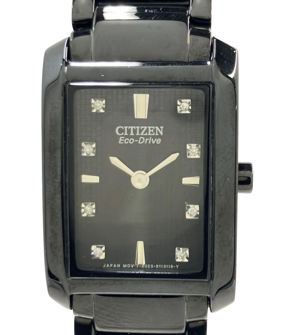 CITIZEN 腕時計 ソーラー ブラック B023-S077702 レディース シチズン