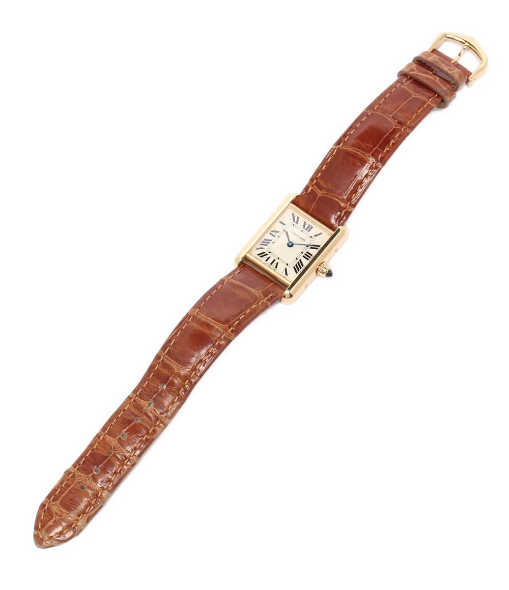 Cartier 腕時計 K18 タンク ルイ カルティエ SM クオーツ W1529856 レディース カルティエ