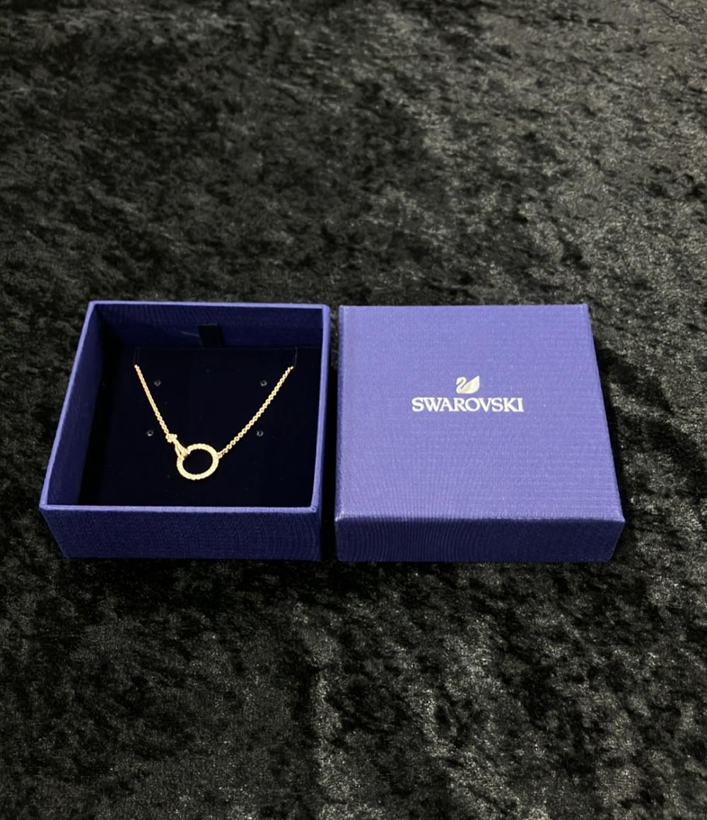 美品 スワロフスキー ネックレス ハンドモチーフ レディース SWAROVSKI