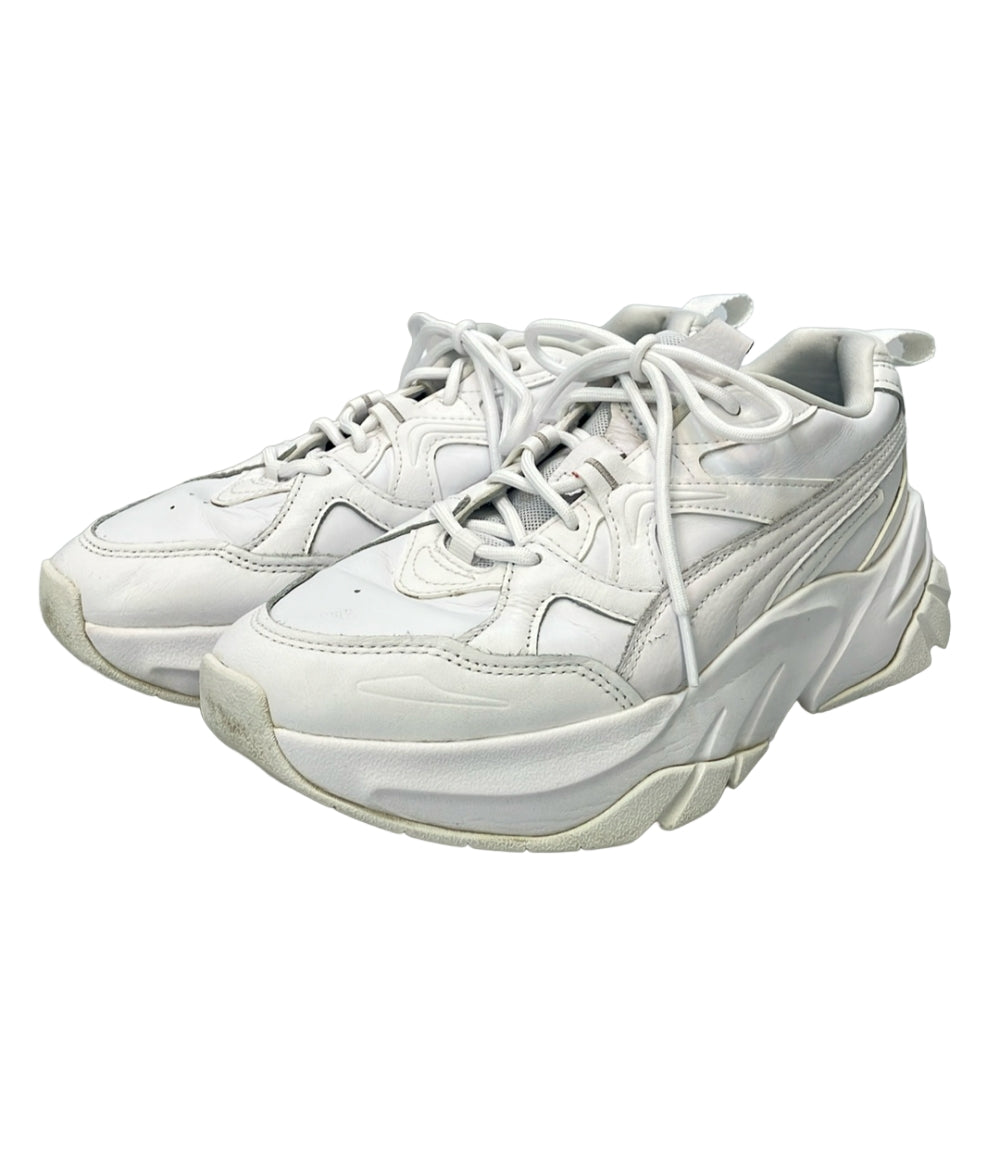 PUMA ローカット厚底スニーカー ソフィール レザー 398555-01 