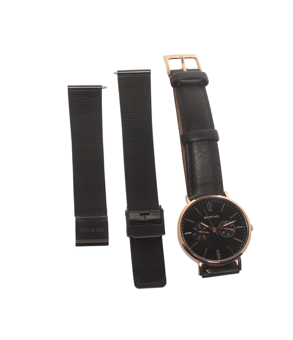 BERING 腕時計 クオーツ ブラック 14236-166 レディース メンズ ベーリング