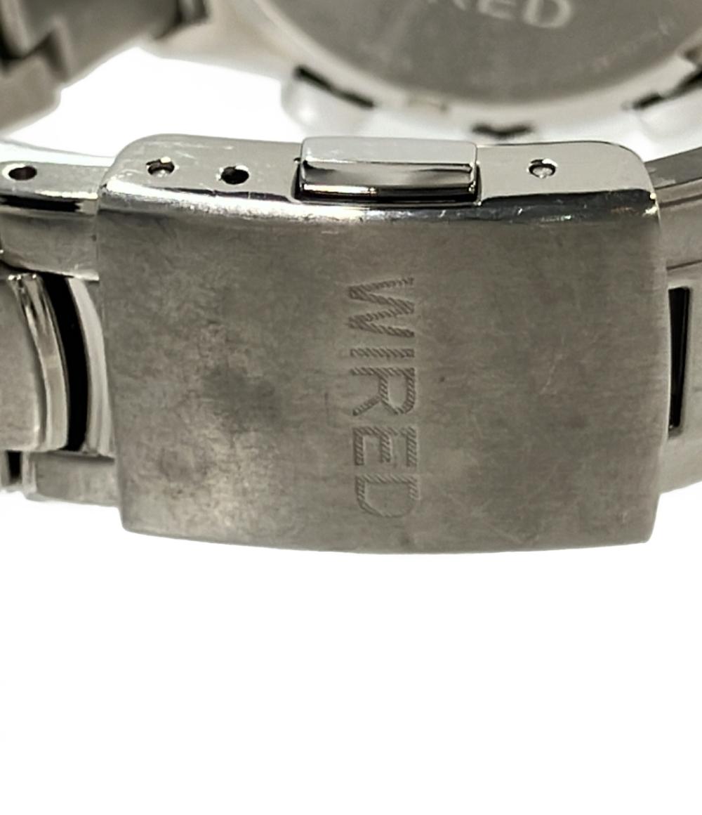 WIRED 腕時計 クオーツ レッド系 7T11-0AB0 メンズ ワイアード