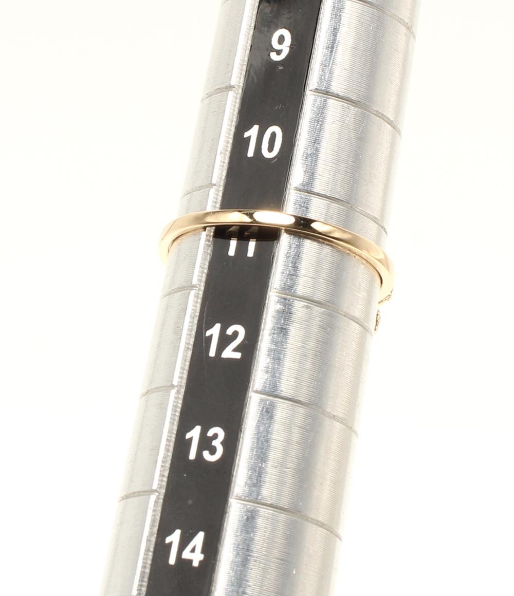 美品 タサキ リング 指輪 K18 パール ダイヤ0.01ct レディース SIZE 11号 TASAKI