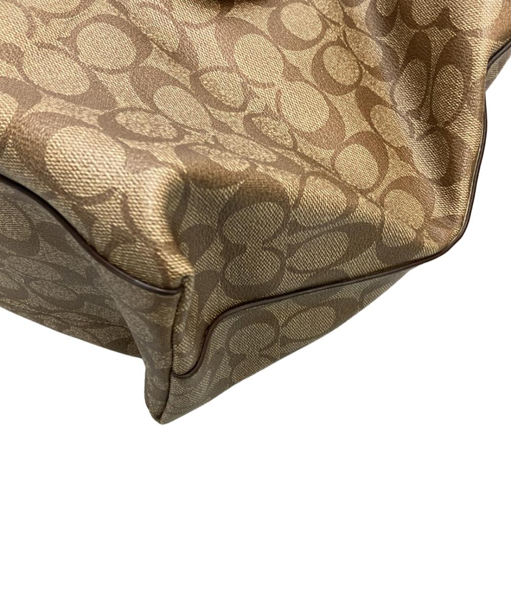 COACH トートバッグ PVC キャンバス レザー シグネチャー F38405 レディース コーチ