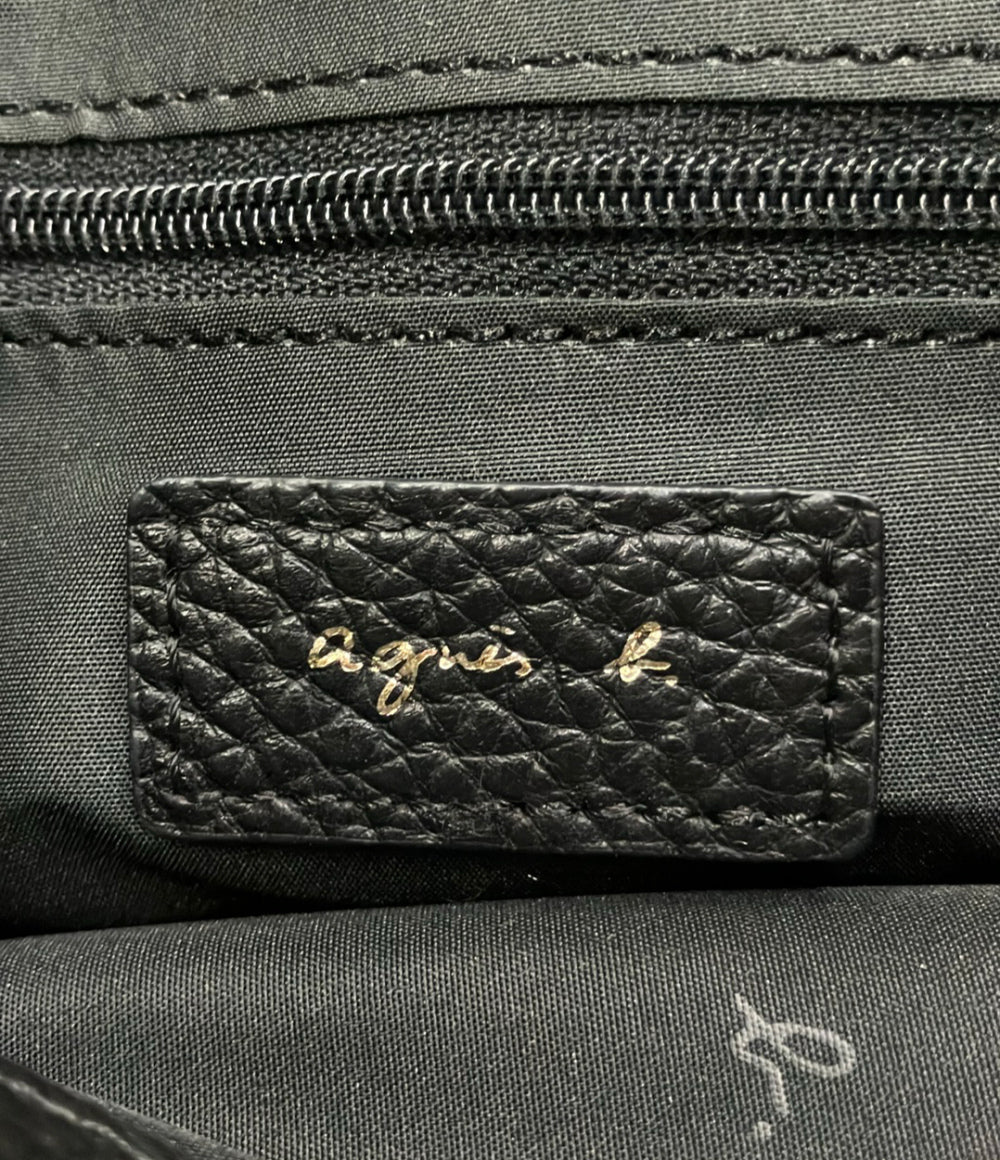 美品 agnes b. ショルダーバッグ 斜め掛け レザー レディース アニエスベー