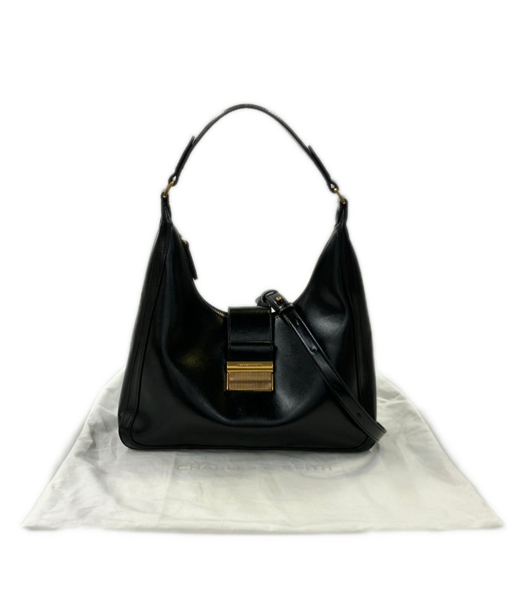 美品 CHARLES&KEITH 2way ショルダーバッグ 肩掛け 斜め掛け レディース チャールズ&キース