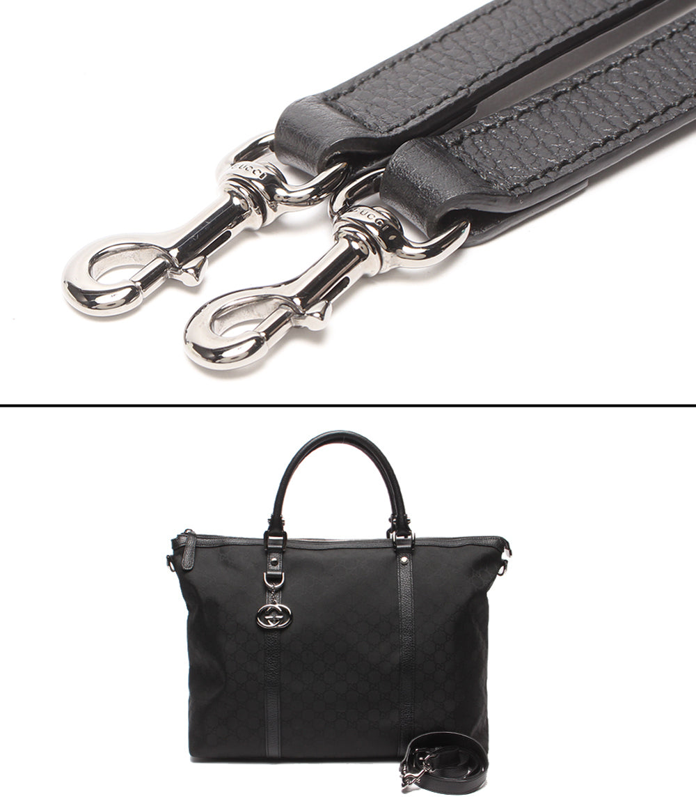 GUCCI 2WAYトートバッグ ショルダーバッグ 斜め掛け 肩掛け GGナイロン 339550 502752 メンズ グッチ