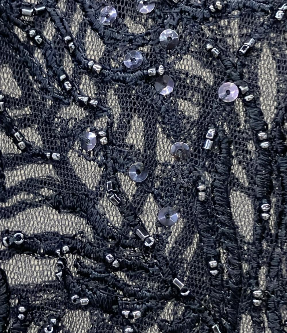 TADASHI SHOJI ドレス 半袖 ロング スパンコール フォーマル YR080L レディース SIZE 6 (M) タダシショージ