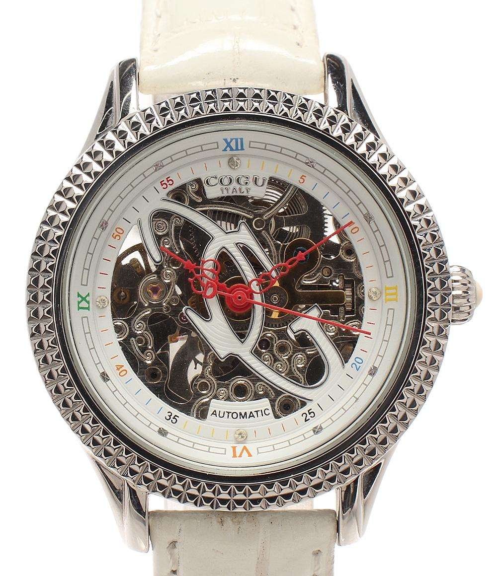 COGU コグ 自動巻き 裏スケルトン ITALY トリプルカレンダー COGU コグ 自動巻き 裏スケルトン ITALY トリプルカレンダー 防水精密