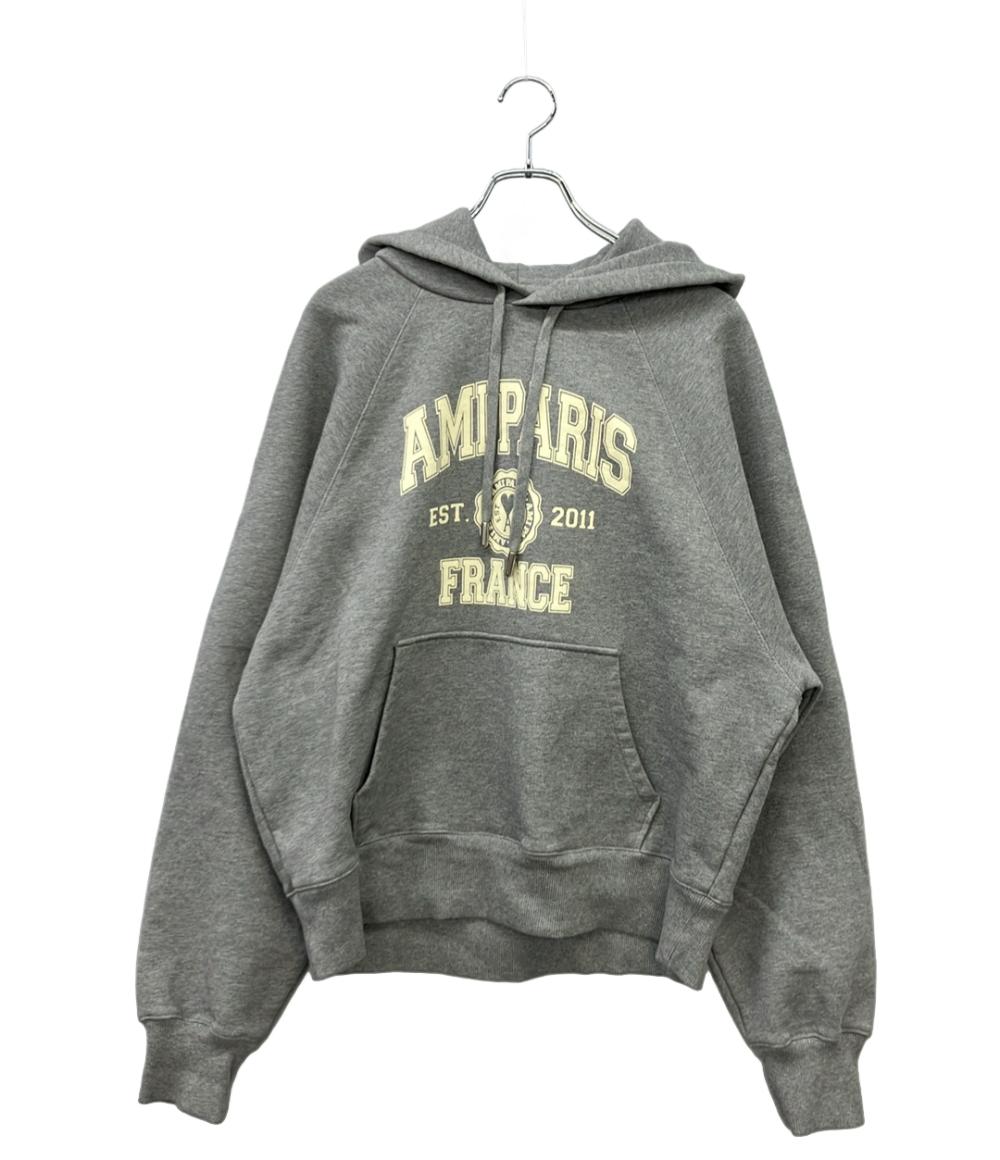 美品 AMI PARIS フード付き パーカー メンズ SIZE L アミ パリス