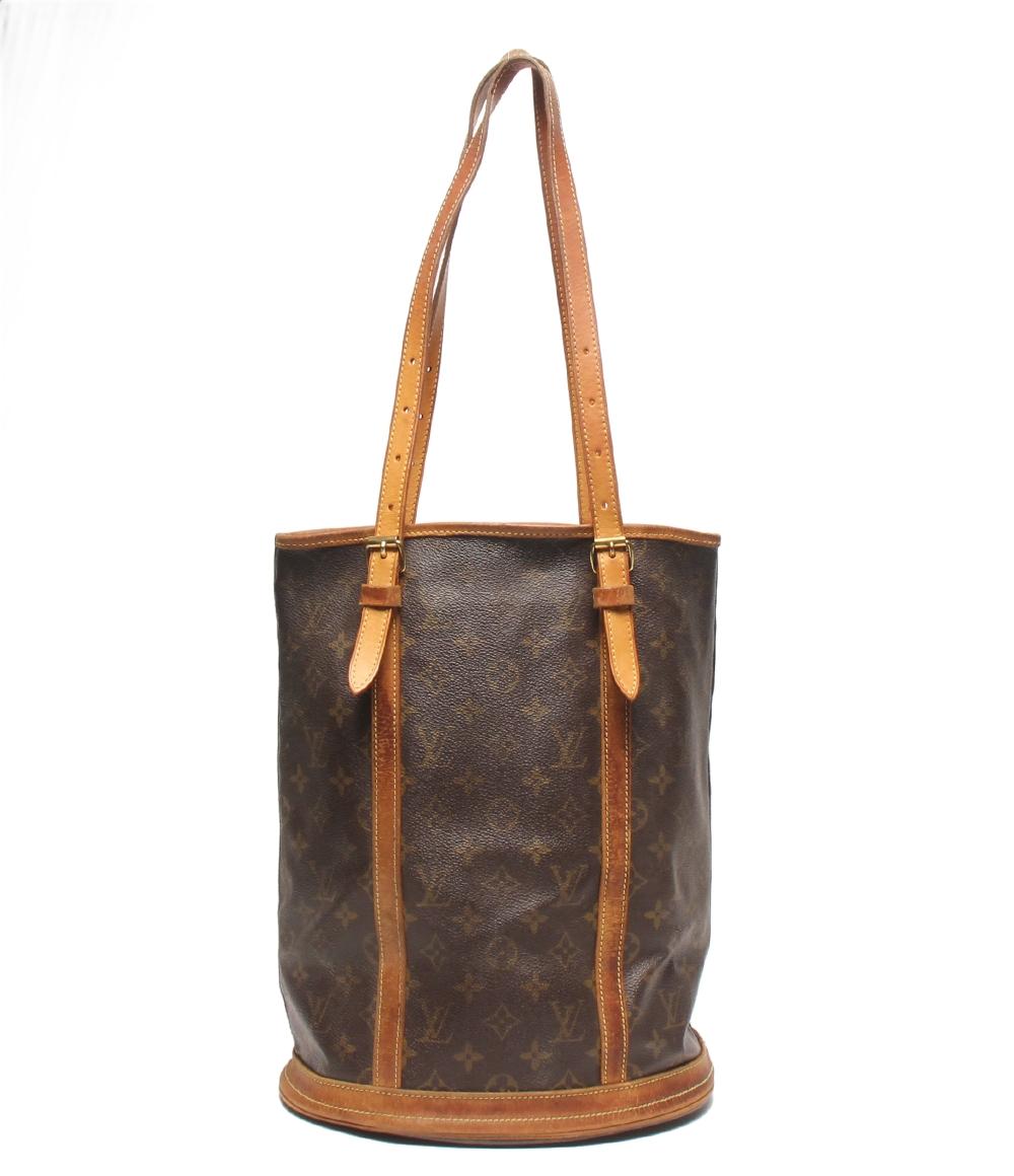 訳あり LOUIS VUITTON ショルダーバッグ 肩掛け バケットGM モノグラム