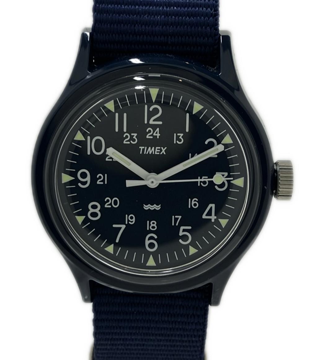 美品 TIMEX 腕時計 オリジナルキャンパー クオーツ ネイビー 