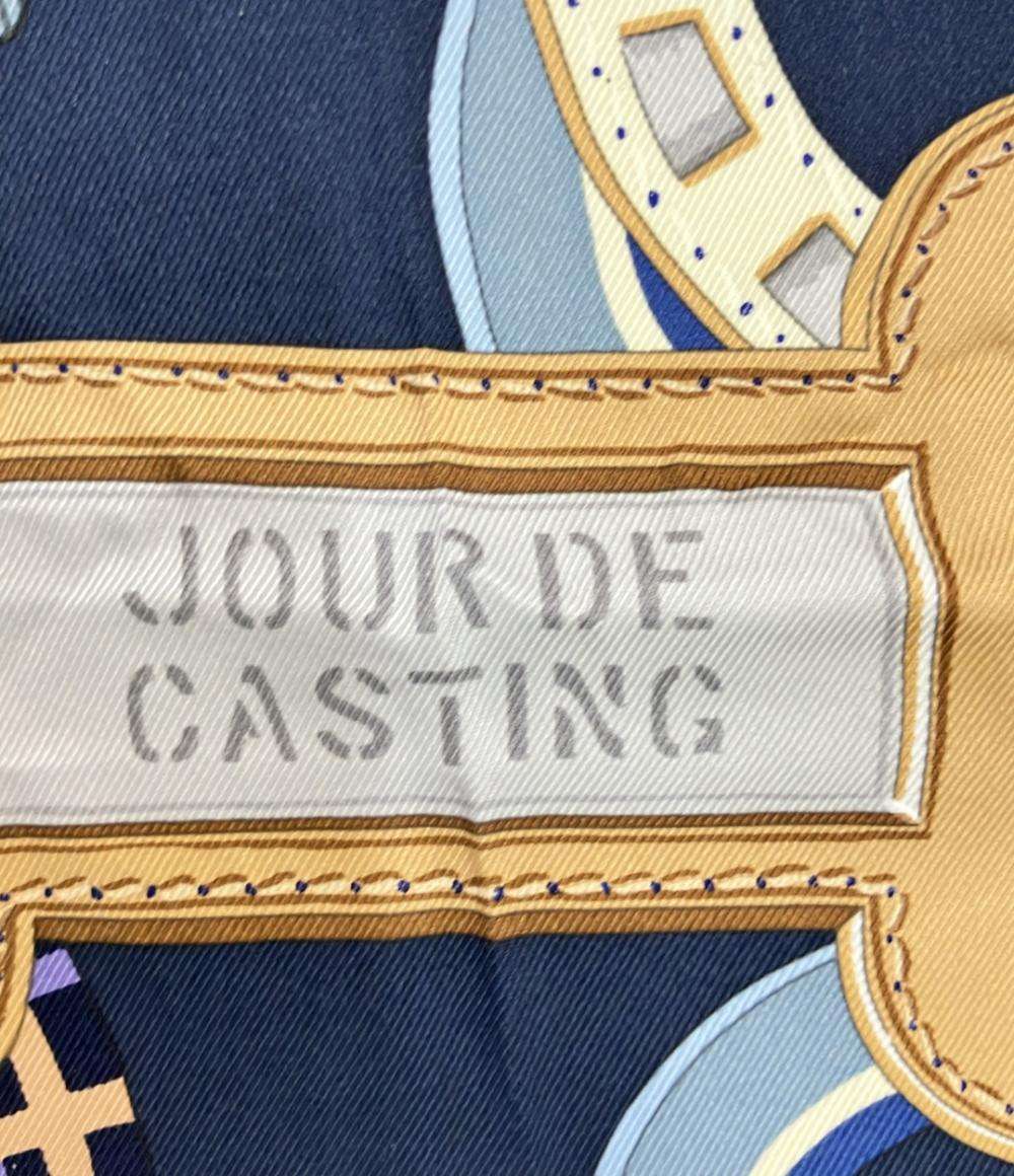 HERMES スカーフ カレ70 シルク100% JOUR DE CASTING レディース エルメス