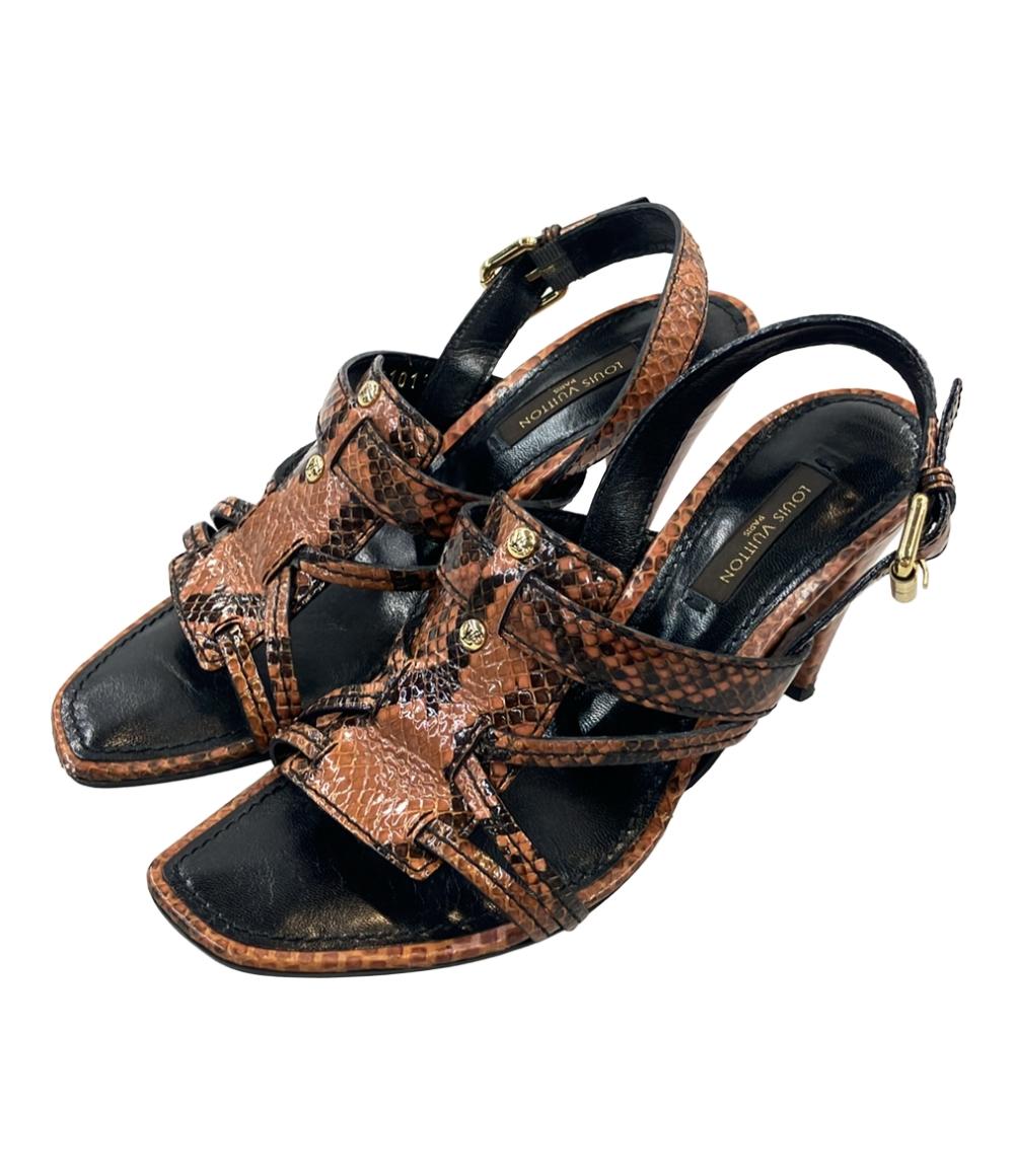 ☆ ぽぽろ様LOUIS VUITTON 箱付き ブラウンストラップサンダル ３５ ☆ ぽぽろ様LOUIS VUITTON 箱付き ブラウンストラップサンダル
