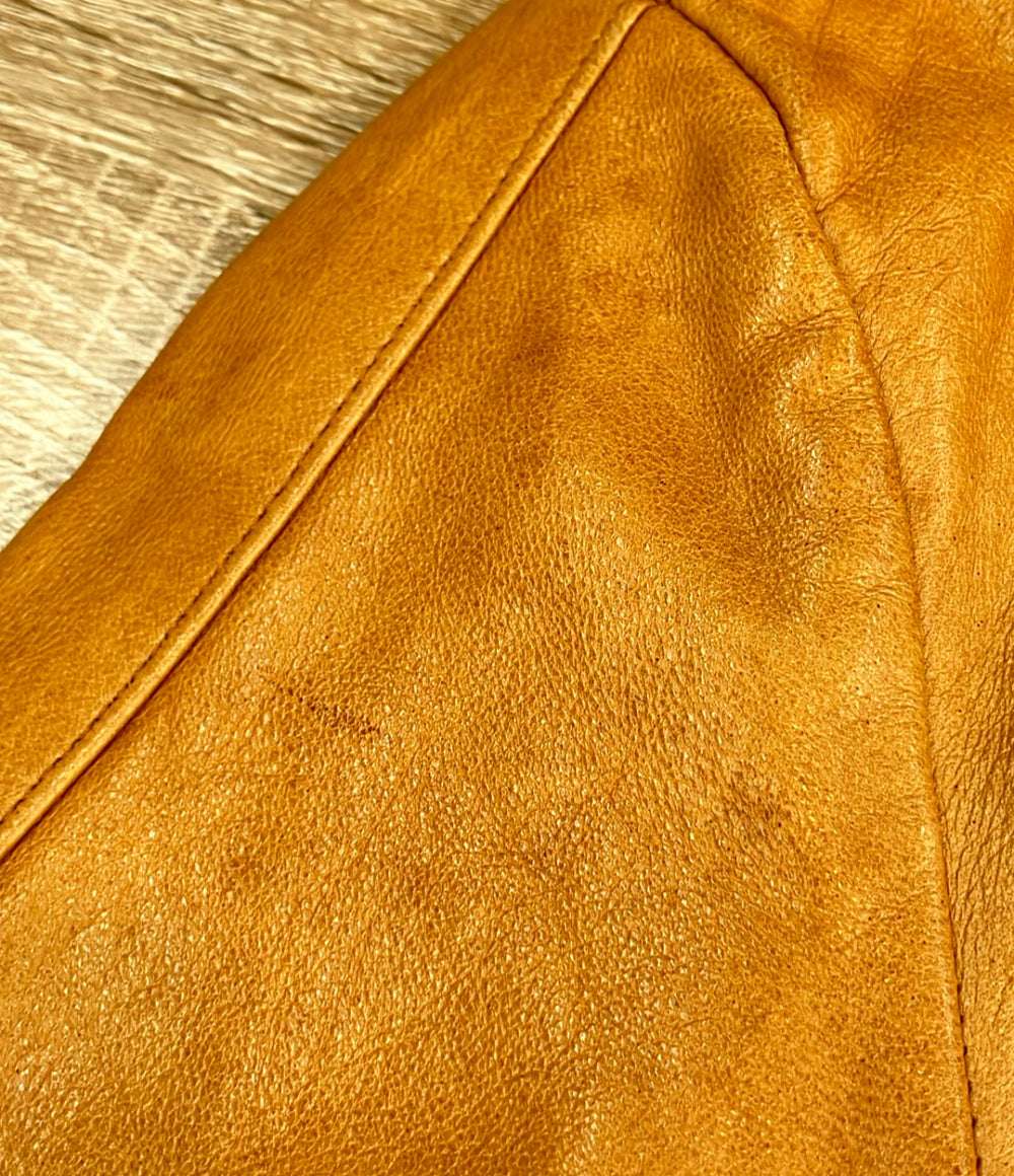 訳あり DESIGNWORKS シープスキンレザージャケット メンズ SIZE S デザインワークス