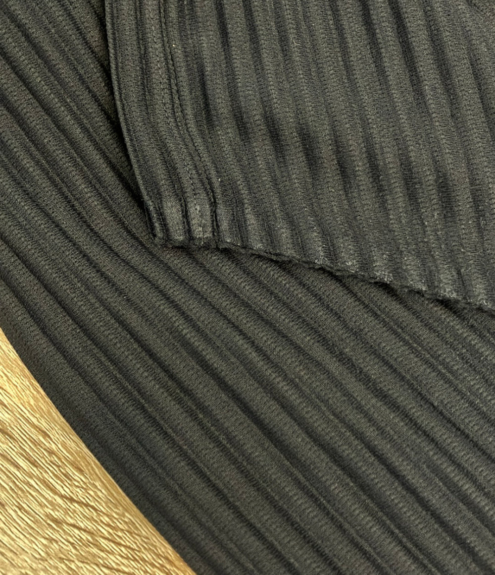 HOMME PLISSE ISSEY MIYAKE 半袖シャツ スキッパー プリーツ HP55JM030 メンズ SIZE 3 (L) オム プリッセ イッセイミヤケ