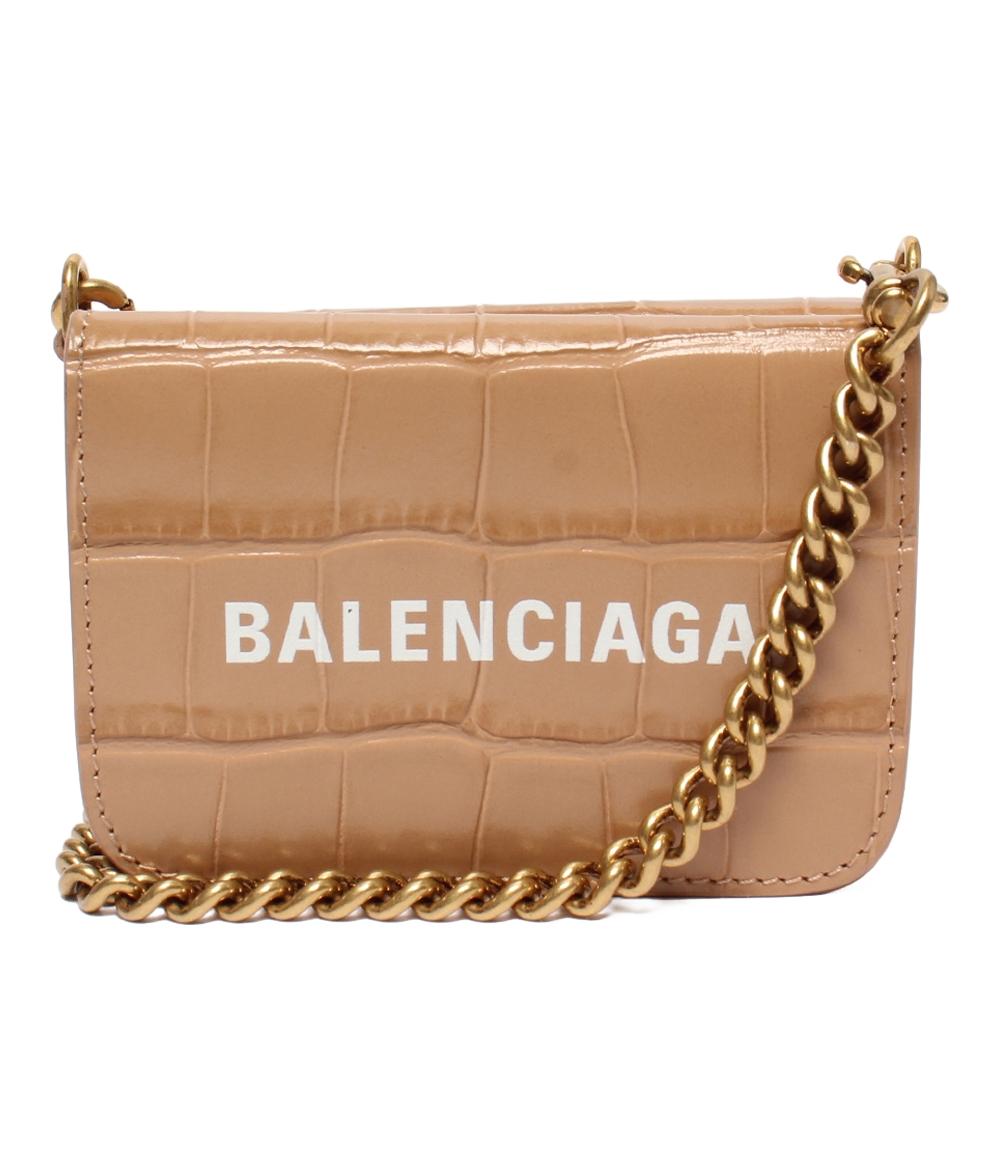 BALENCIAGA 三つ折り財布 チェーン付き BALENCIAGA 三つ折り財布 黒