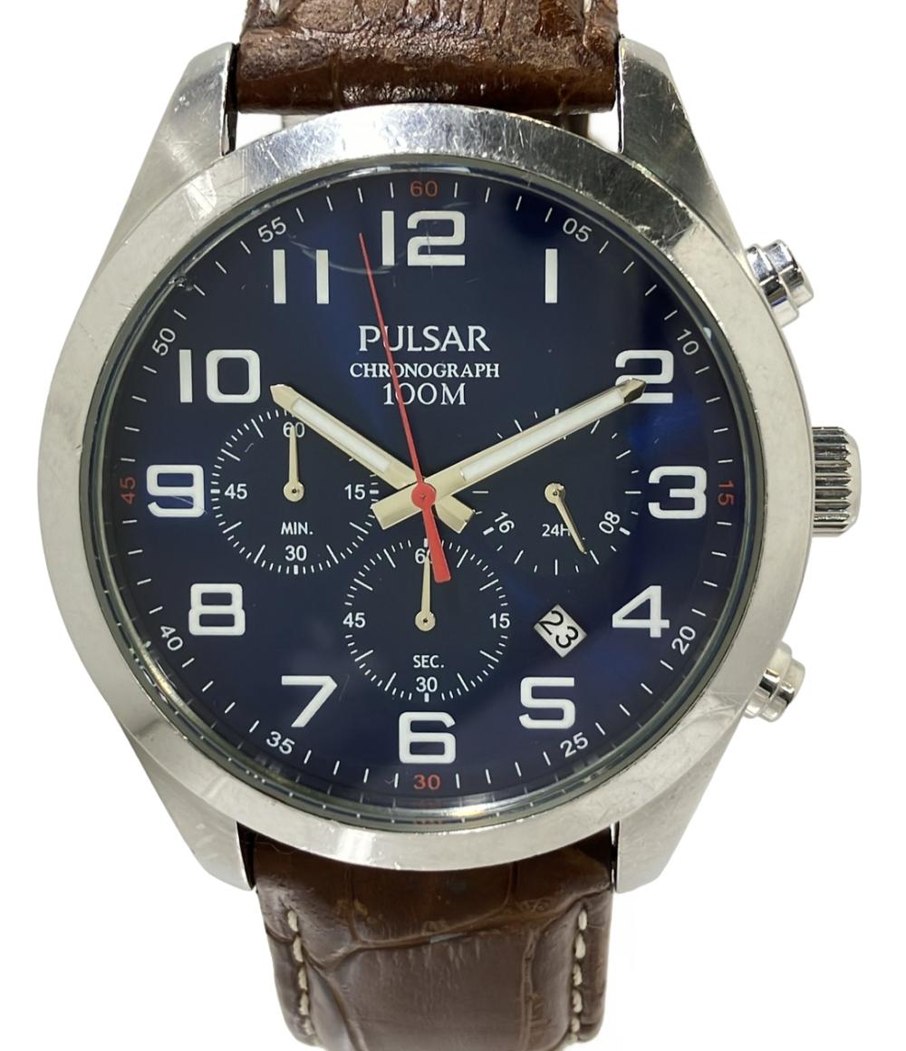 PULSAR 腕時計 クオーツ ブルー VD53-X188 メンズ パルサー – Rehello